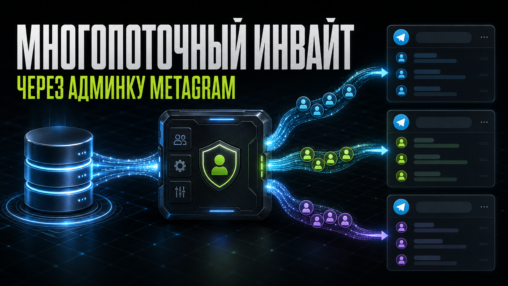 Многопоточный инвайт через админку